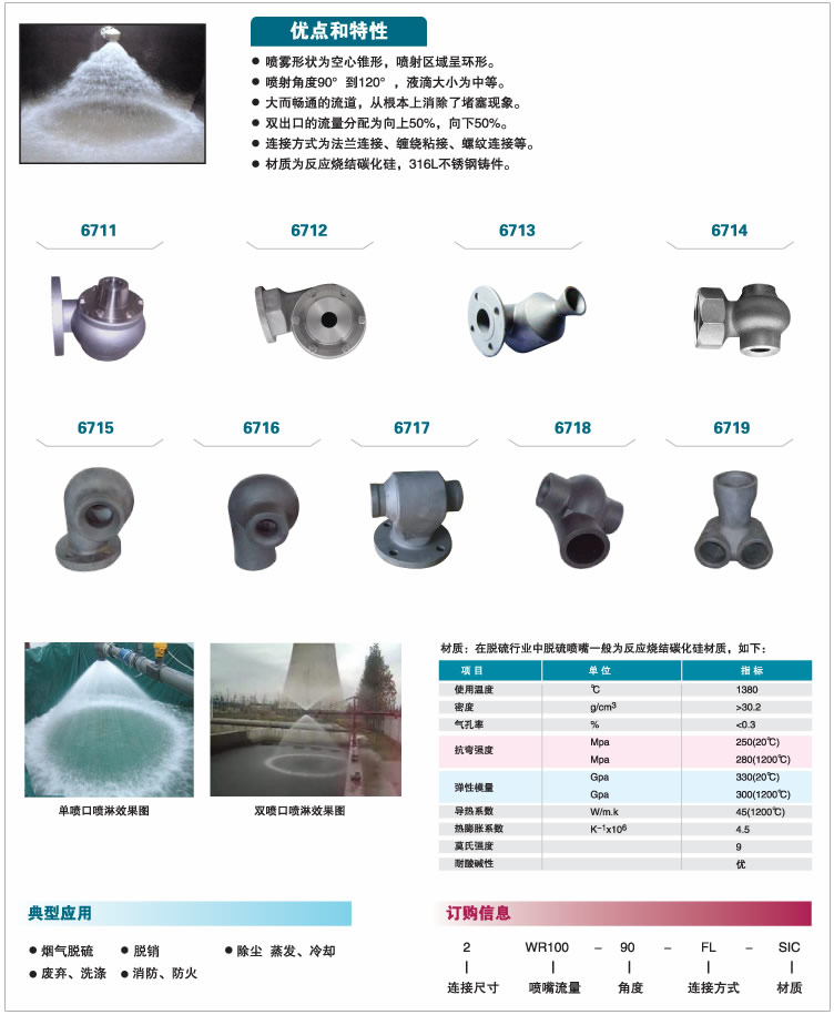 涡流喷嘴的喷嘴型号