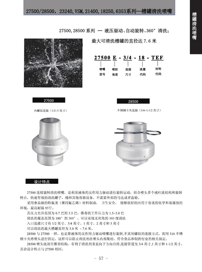 固定式槽罐清洗喷嘴(图3)