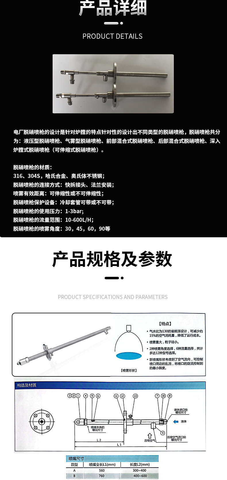 电厂脱硝喷枪(图2)